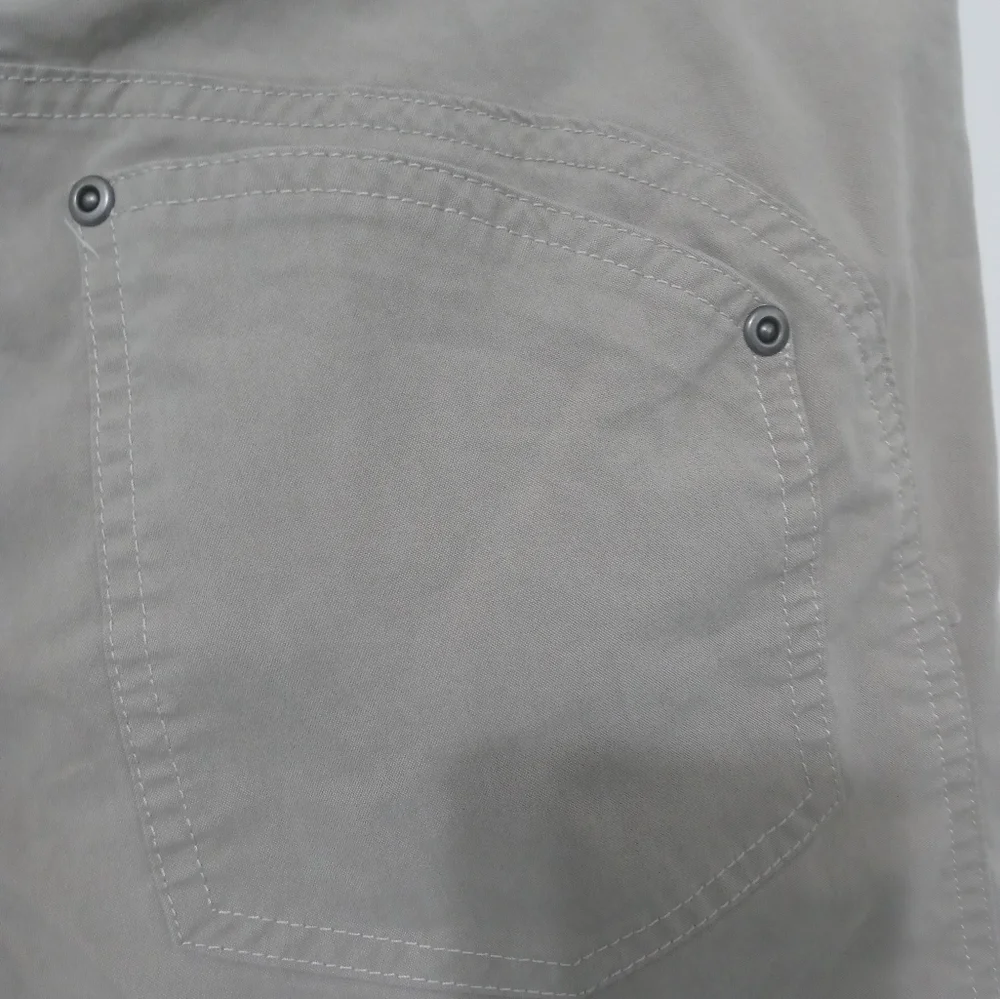 Kuhl beige Boys 18Slim Outdoor Hiking cargo School shorts with utility pockets